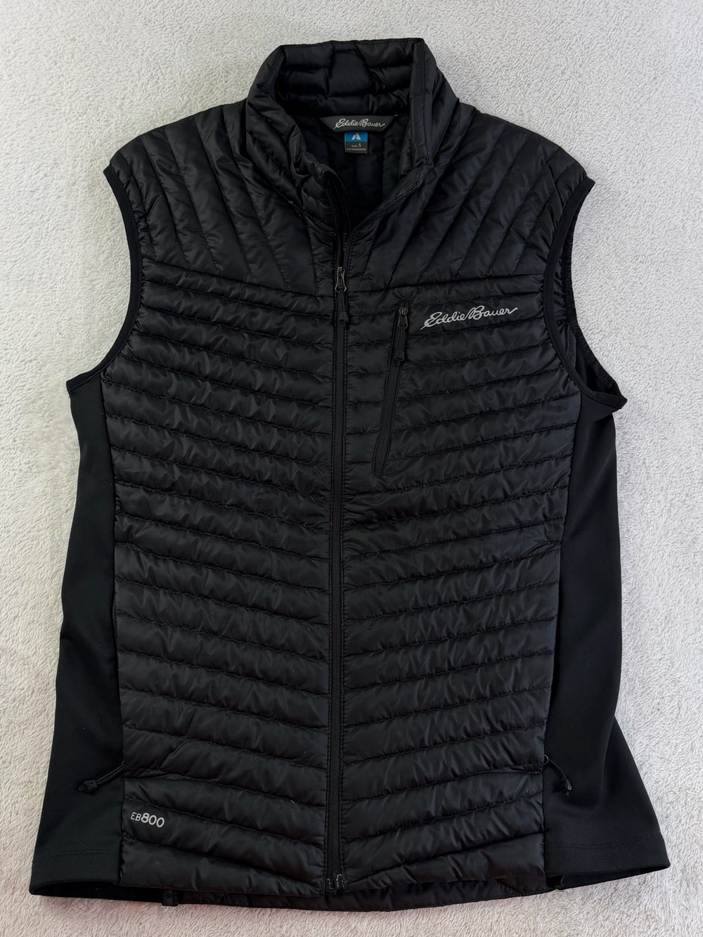 Eddie Bauer First Ascent EB800 800 Fill Down Vest Men’s S Black